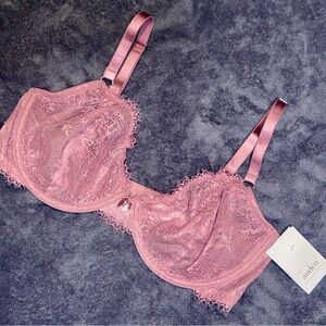 Auden Blush Lace Underwire Bra